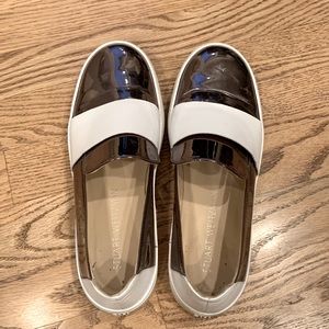 Silver Stuart Weitzman Flats, Size 7